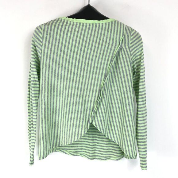 Calvin Klein Performance Open Back Striped Tee Women’s XS Quick Dry Pima Cotton - Picture 6 of 12